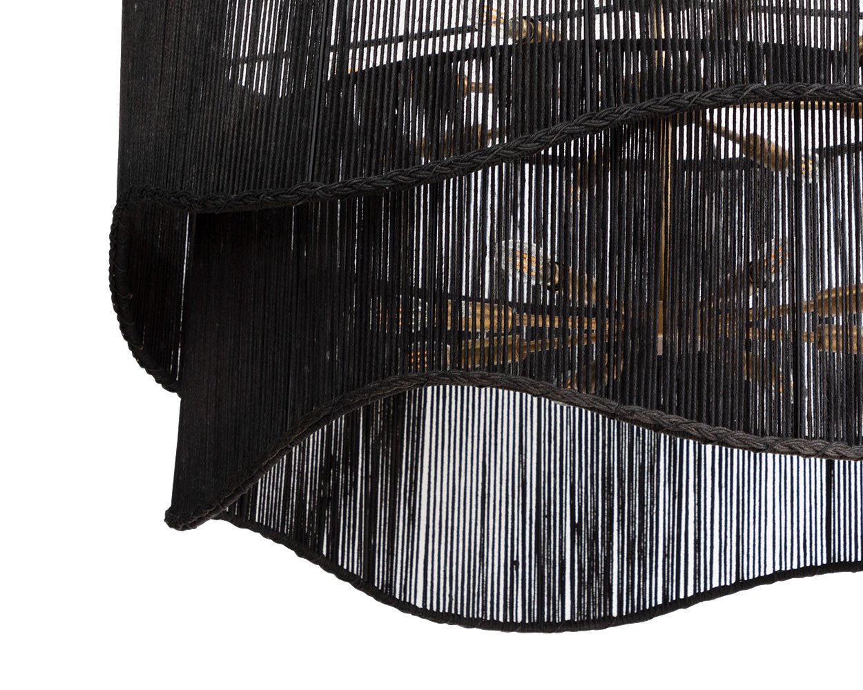 Rhine Chandelier - Black Jute Black - Image 3