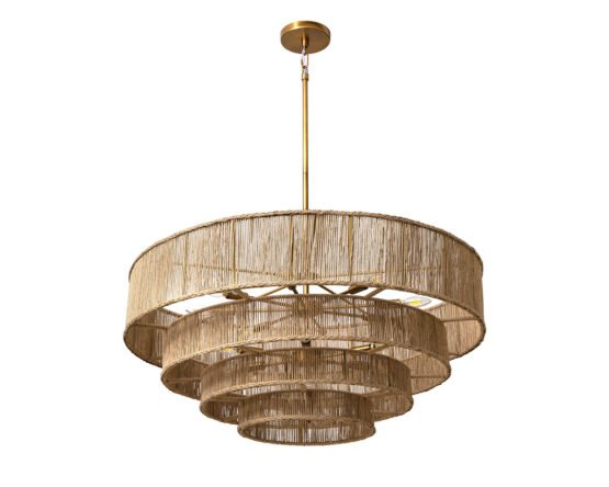 Lumina Chandelier - Natural Jute Natural
