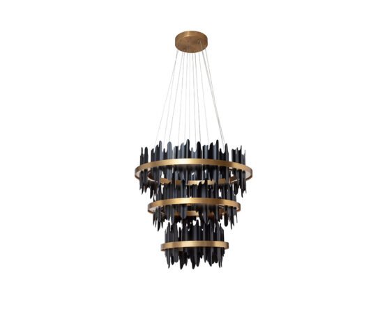 Icarus Chandelier - Small Black