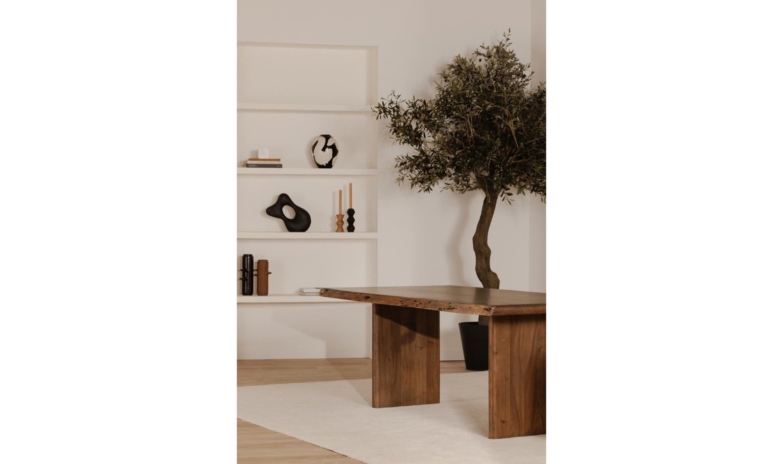 LILA SMALL DINING TABLE BROWN - Image 3