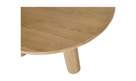 MILO ROUND DINING TABLE OAK - Image 5