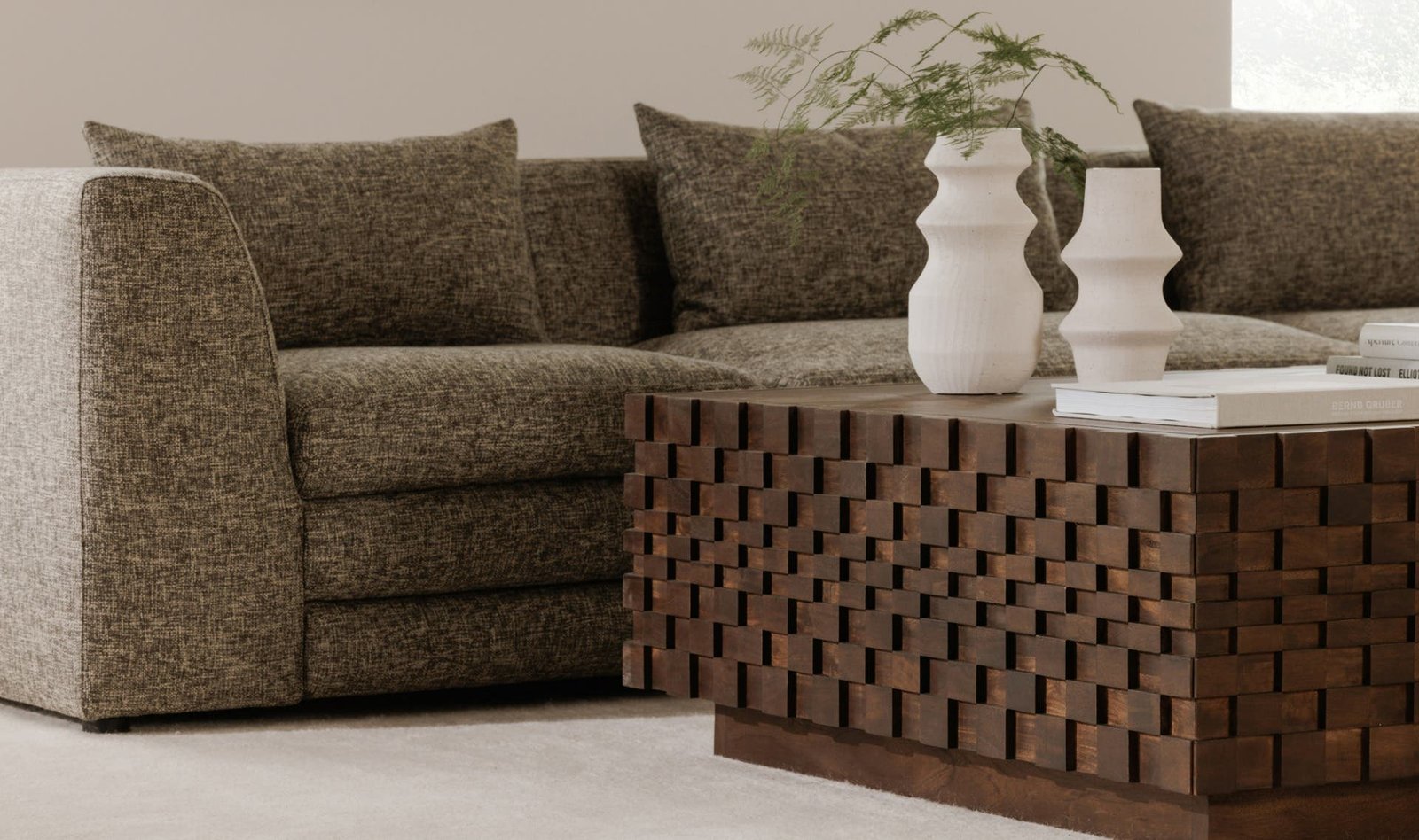 LOWTIDE CORNER CHAIR STONE TWEED - Image 3