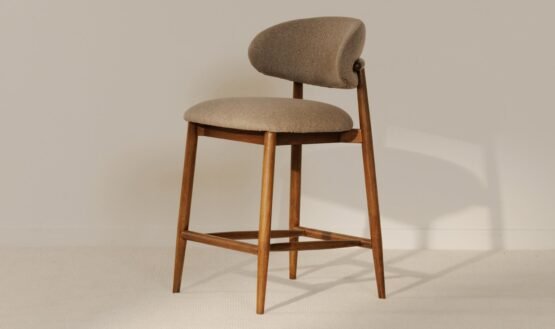 ELLIE COUNTER STOOL LIGHT BROWN