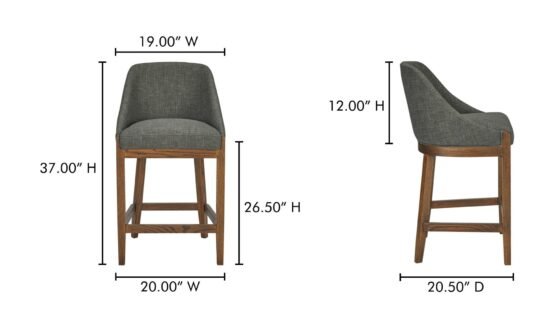 EDWARD COUNTER STOOL HEATHER GREEN - Image 6