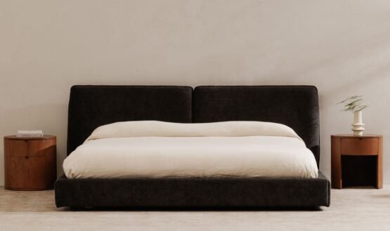 ZEPPELIN QUEEN BED HEATHER BLACK - Image 2