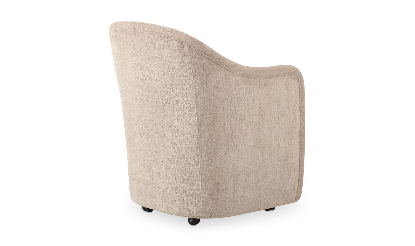 DRAVA ROLLING DINING CHAIR BEIGE - Image 5