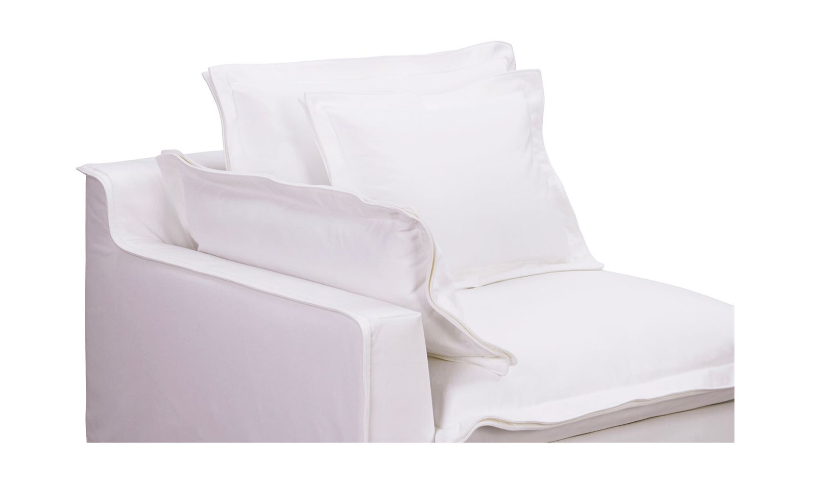 OLIVIA LEFT ARM FACING CHAIR WHITE - Image 5