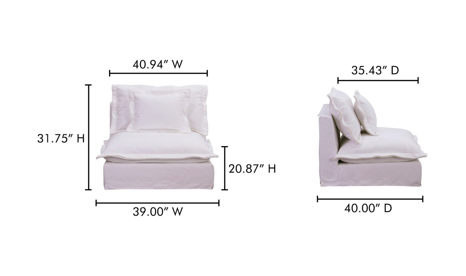 OLIVIA SLIPPER CHAIR WHITE - Image 6