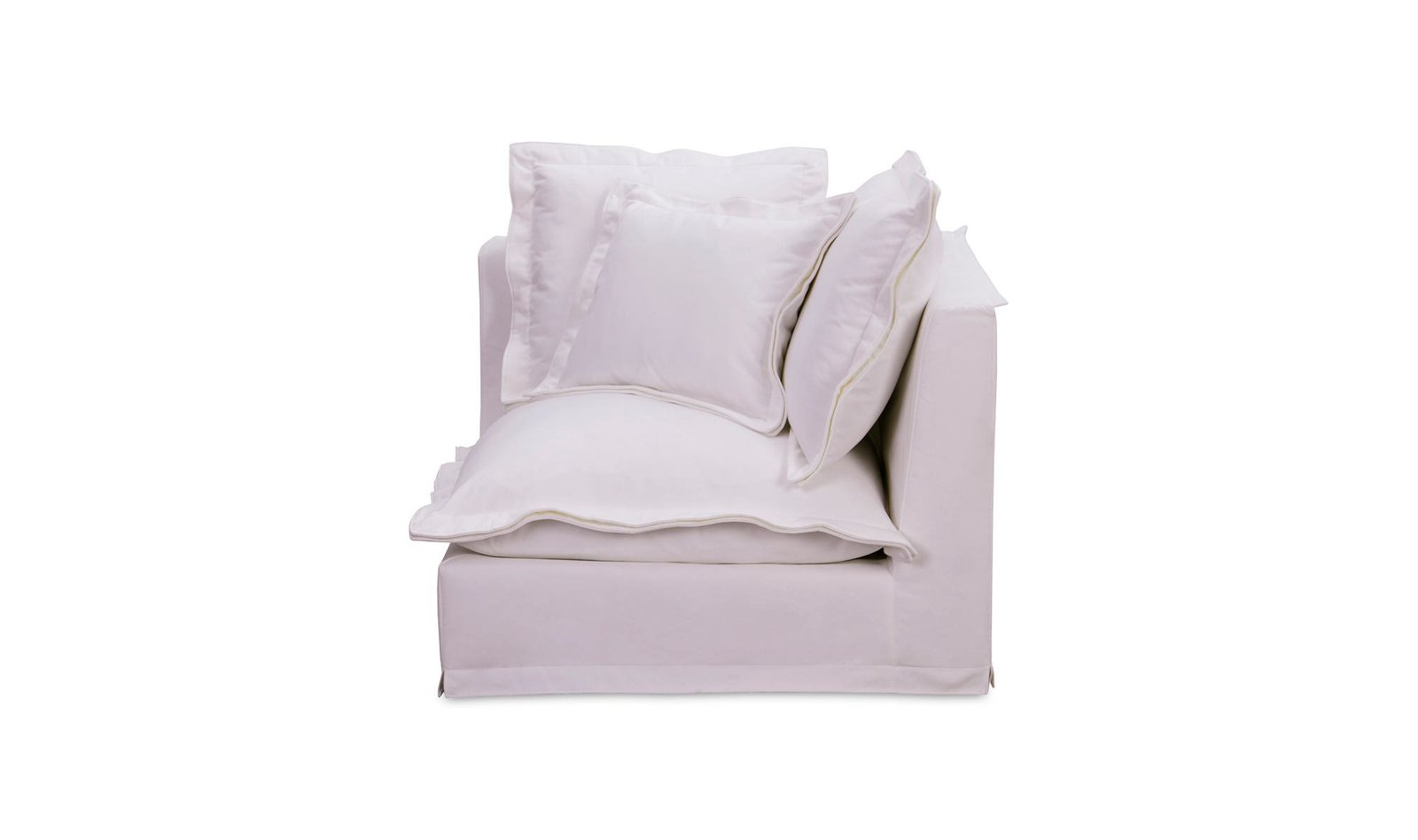 OLIVIA CORNER CHAIR WHITE - Image 3