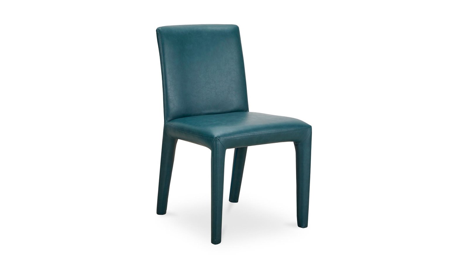 MONTE DINING CHAIR - SET OF TWO TEAL VEGAN LEATHER - Image 5