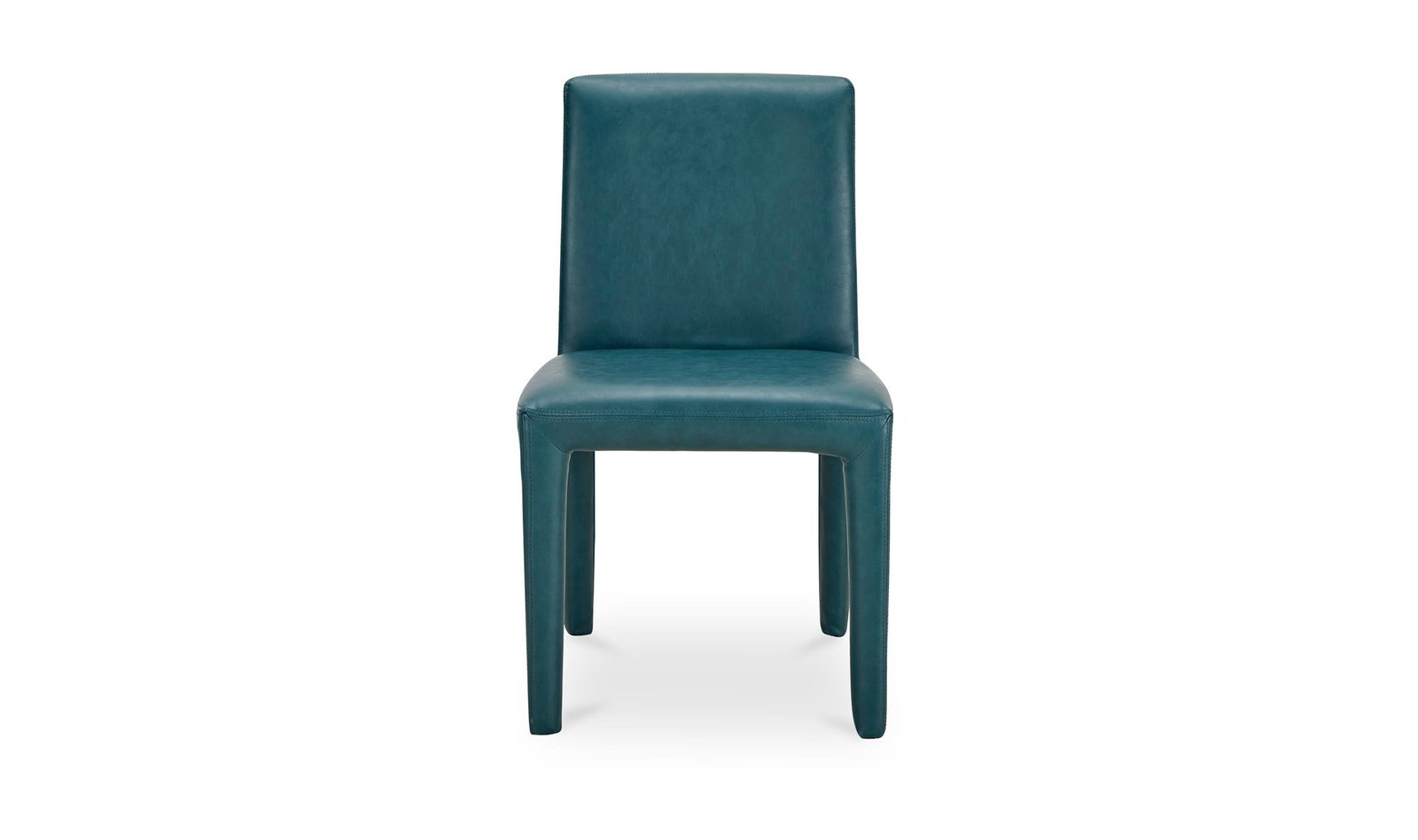 MONTE DINING CHAIR - SET OF TWO TEAL VEGAN LEATHER - Image 4