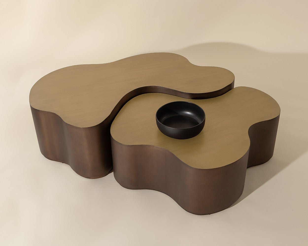 Boise Nesting Coffee Tables (Set Of 2) Antique Bronze - Image 3