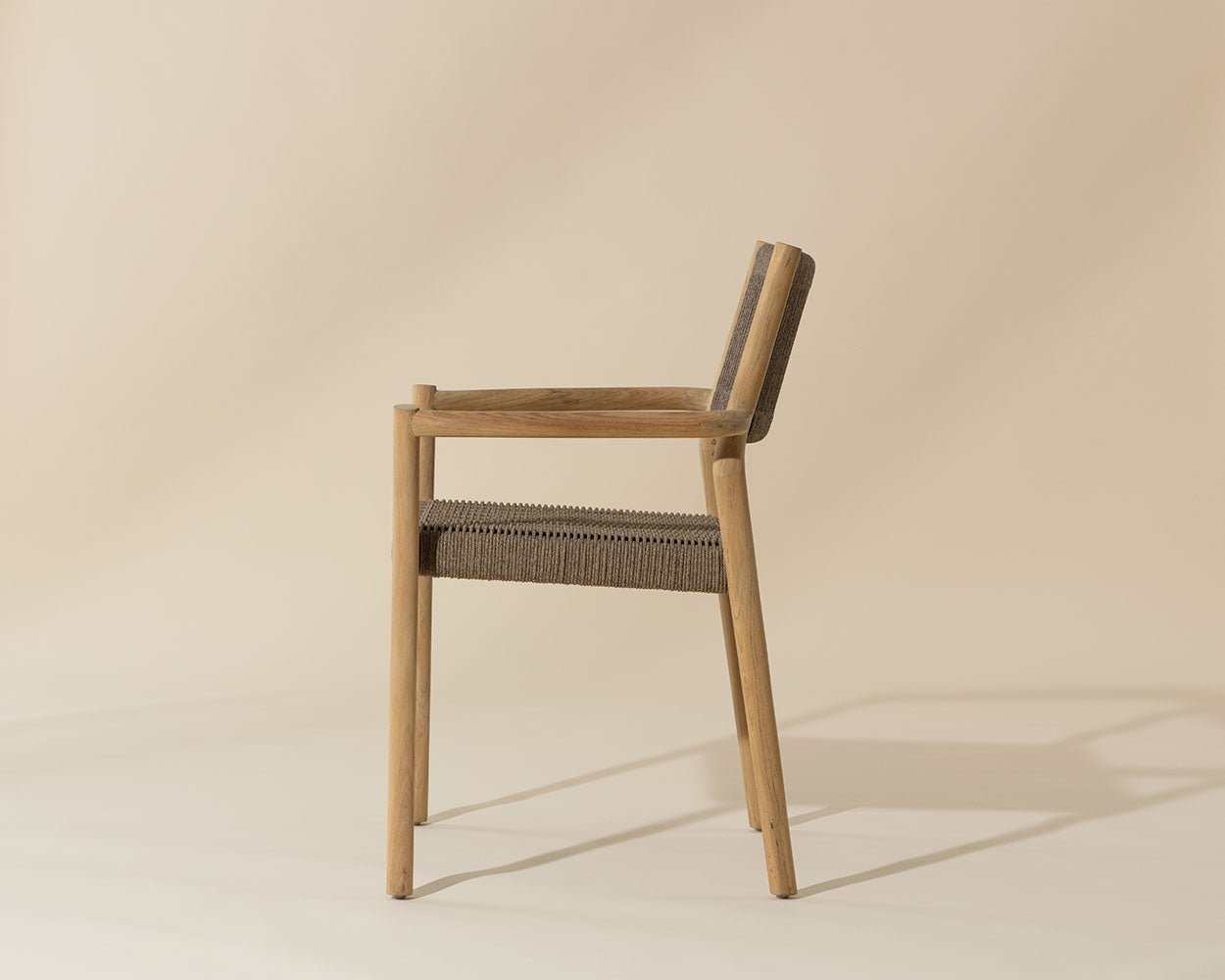 Kavala Stackable Dining Armchair - Natural Taupe - Image 3