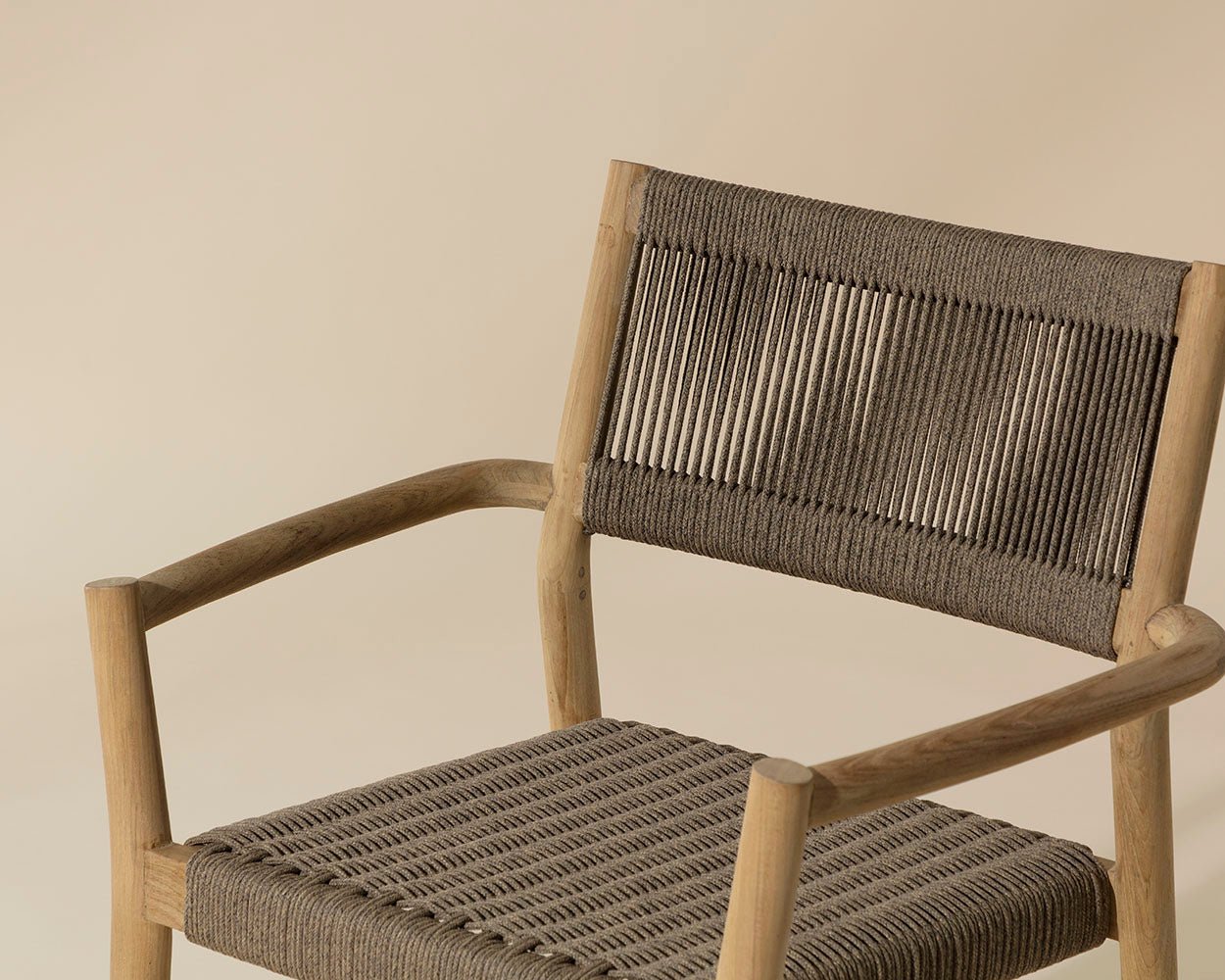Kavala Stackable Dining Armchair - Natural Taupe - Image 7