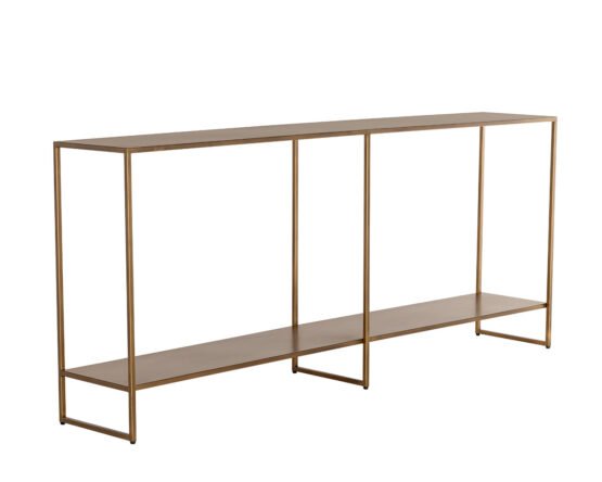 Eiffel Console Table Antique Brass