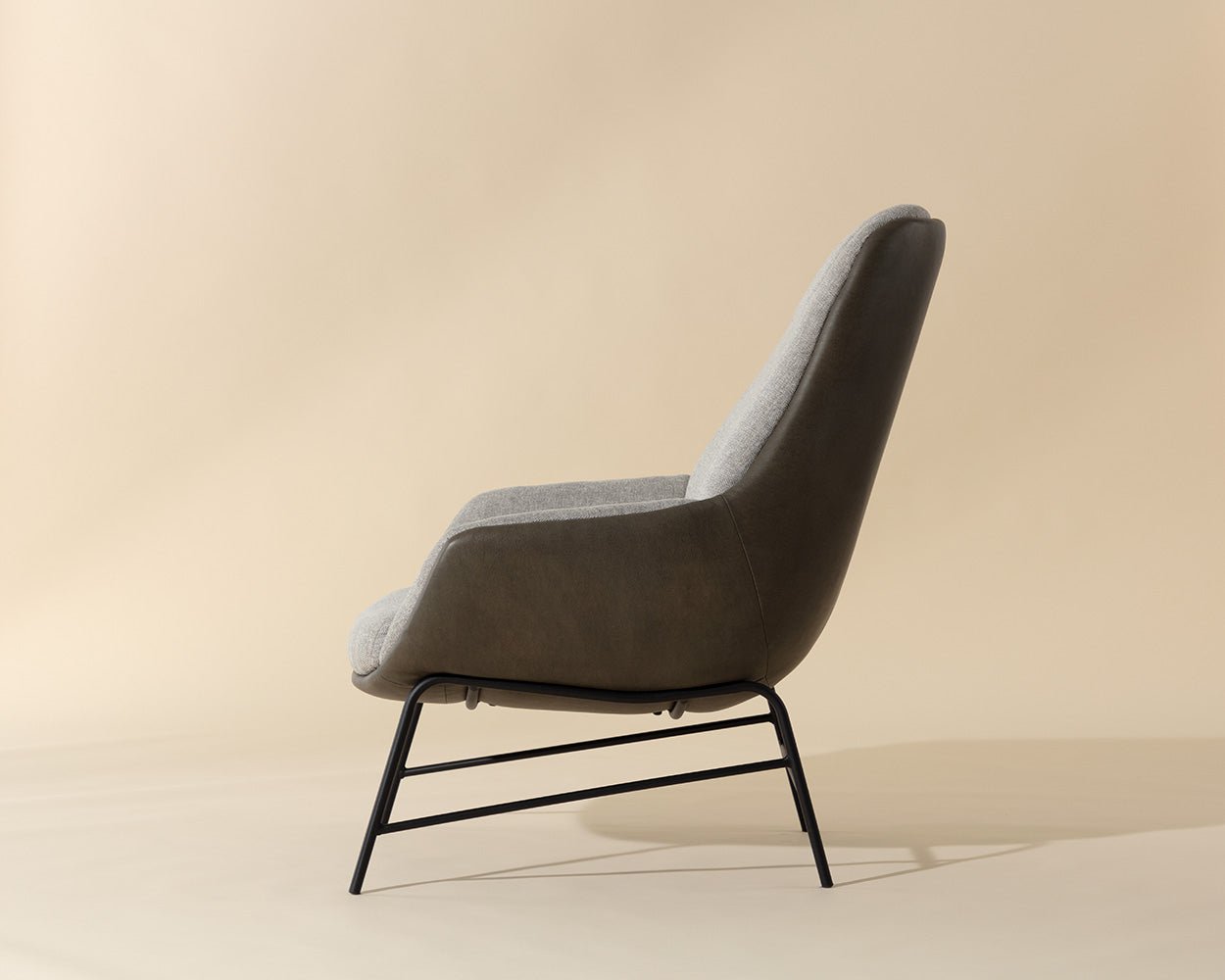 Lucier Lounge Chair Belfast Heather Grey / Bravo Ash - Image 3