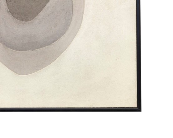 Zen Garden (set Of 3) - 30" X 30" - Black Floater Frame Taupe - Image 3
