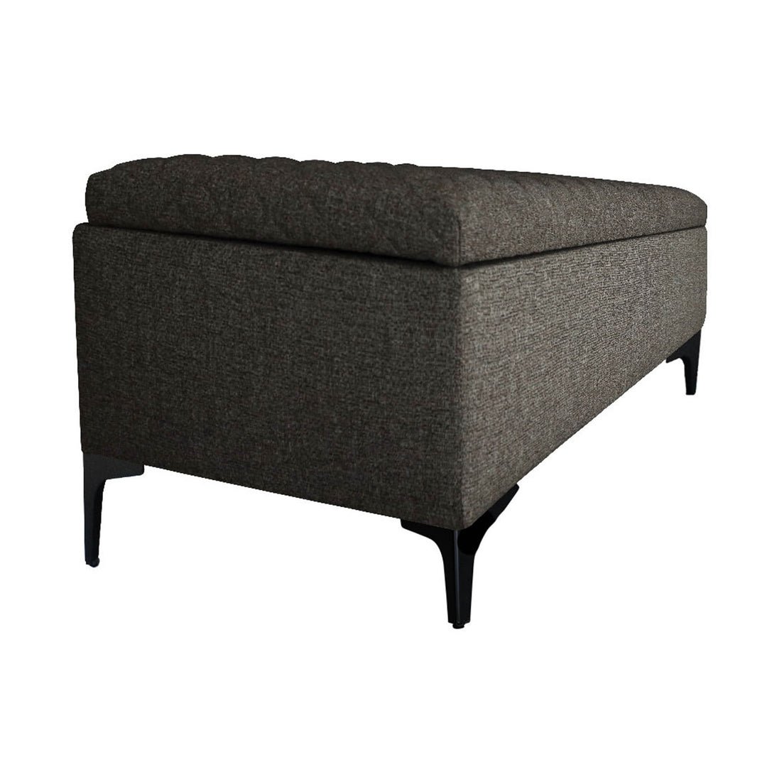 Reece Storage Bench - Medium Brown - Image 3