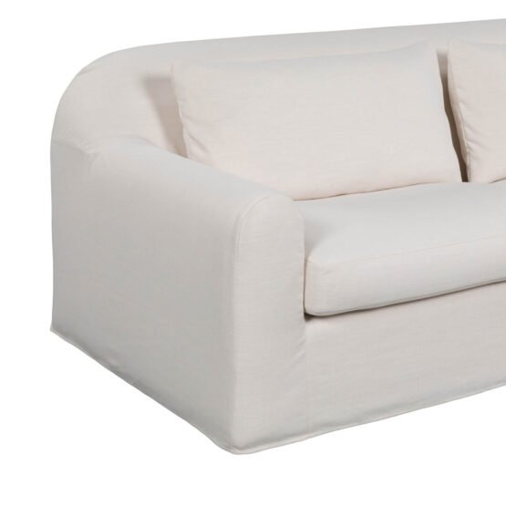 Harper Slipcover Sofa - Linen Ivory - Image 5