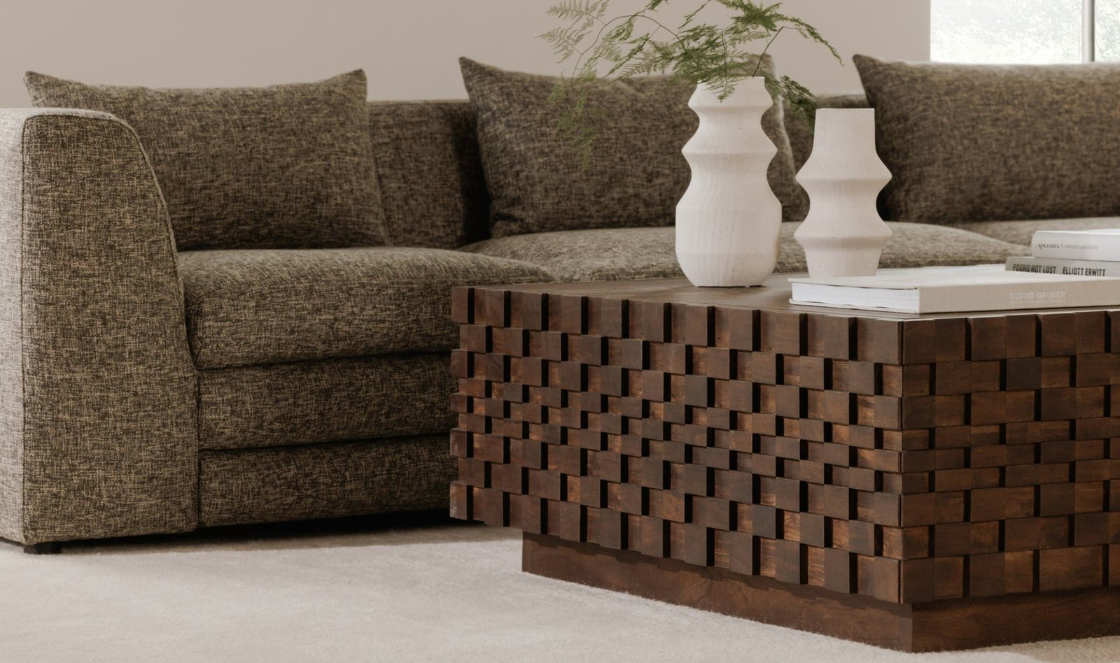EASTON STORAGE COFFEE TABLE BROWN - Image 3