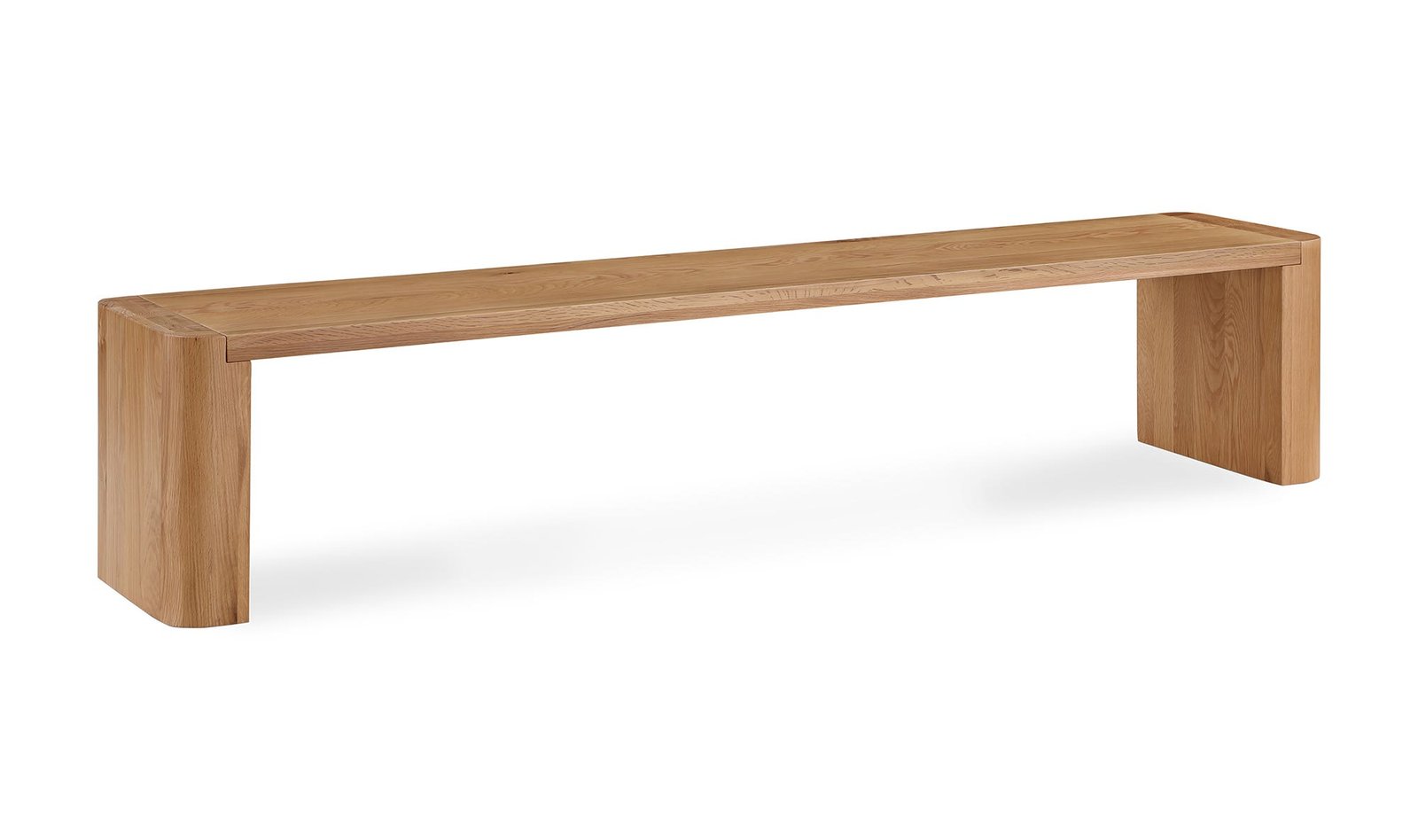 POST LARGE DINING BENCH NATURAL BLACK - Image 4