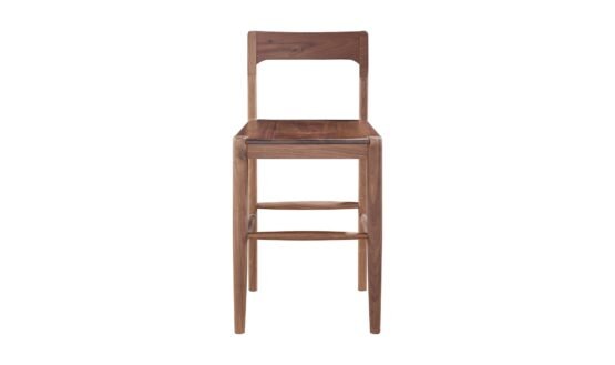 OWING COUNTER STOOL WALNUT BROWN BLACK