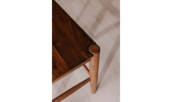 OWING COUNTER STOOL WALNUT BROWN BLACK - Image 4