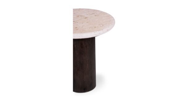 LANDON ACCENT TABLE BEIGE TRAVERTINE - Image 3