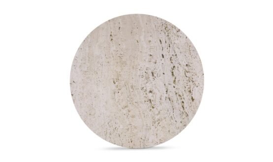 LANDON ACCENT TABLE BEIGE TRAVERTINE - Image 5