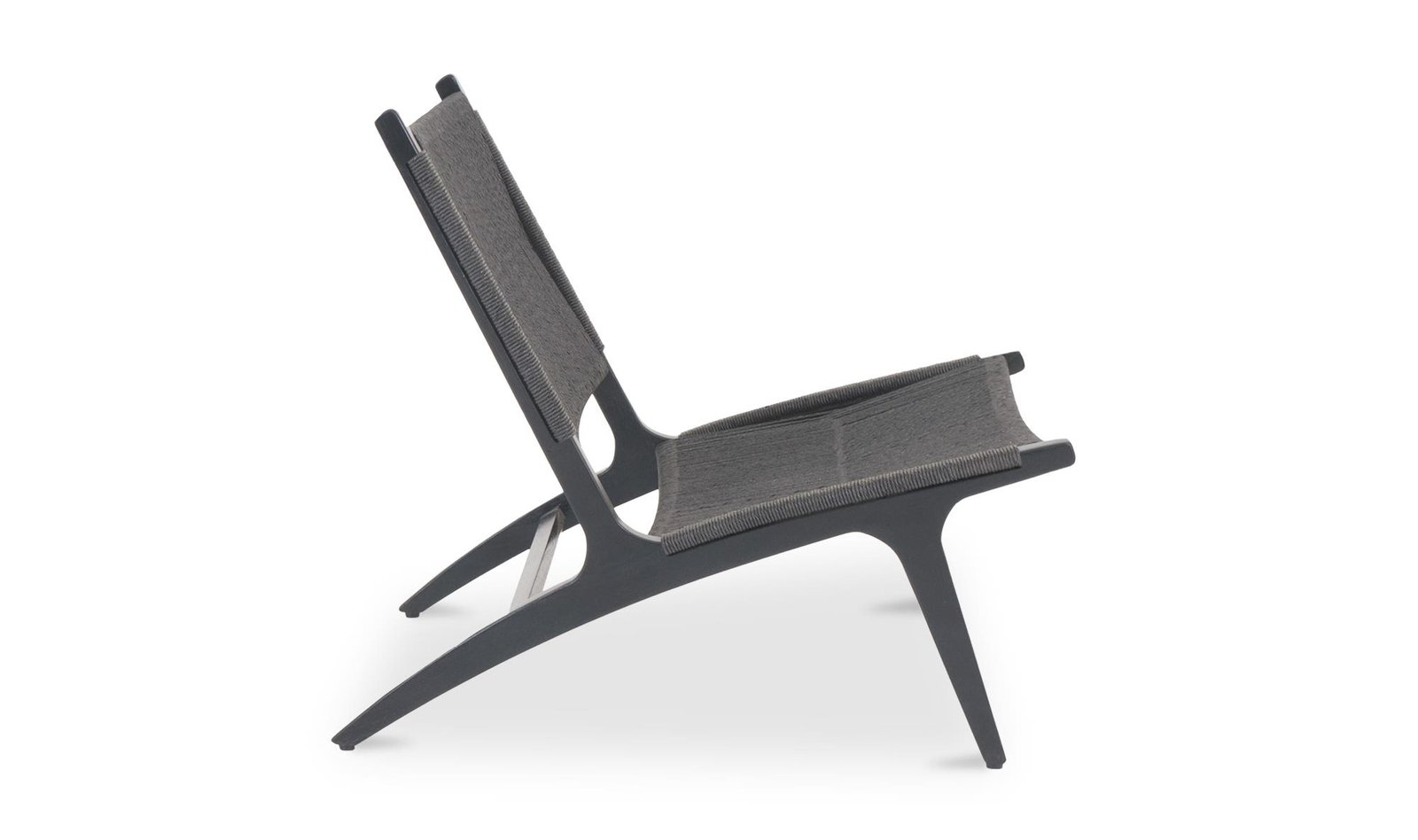 PALMA OUTDOOR LOUNGE CHAIR BLACK - Image 3