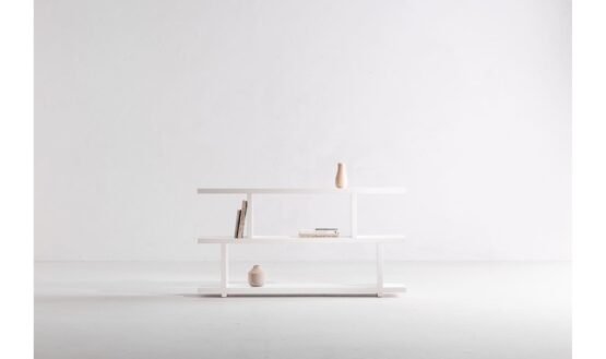 MIRI SMALL SHELF WHITE BROWN - Image 2
