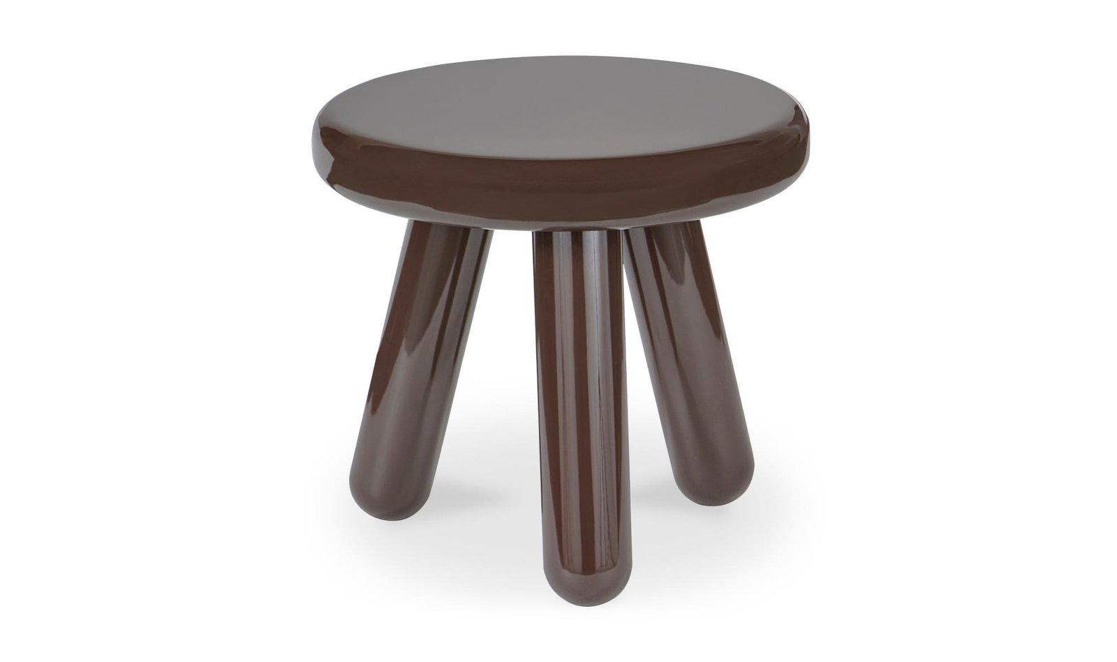 JOY ACCENT TABLE DARK BROWN LACQUER - Image 3