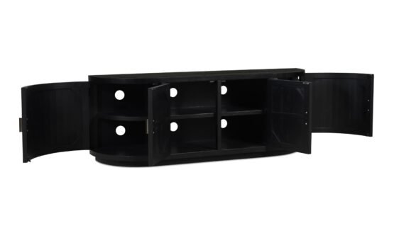 NICOLA MEDIA CABINET BLACK - Image 4
