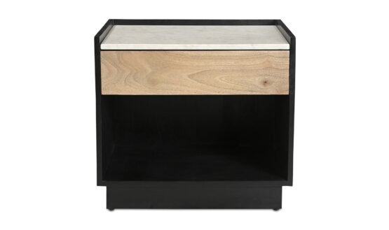 CARTER NIGHTSTAND BLACK LIGHT BROWN