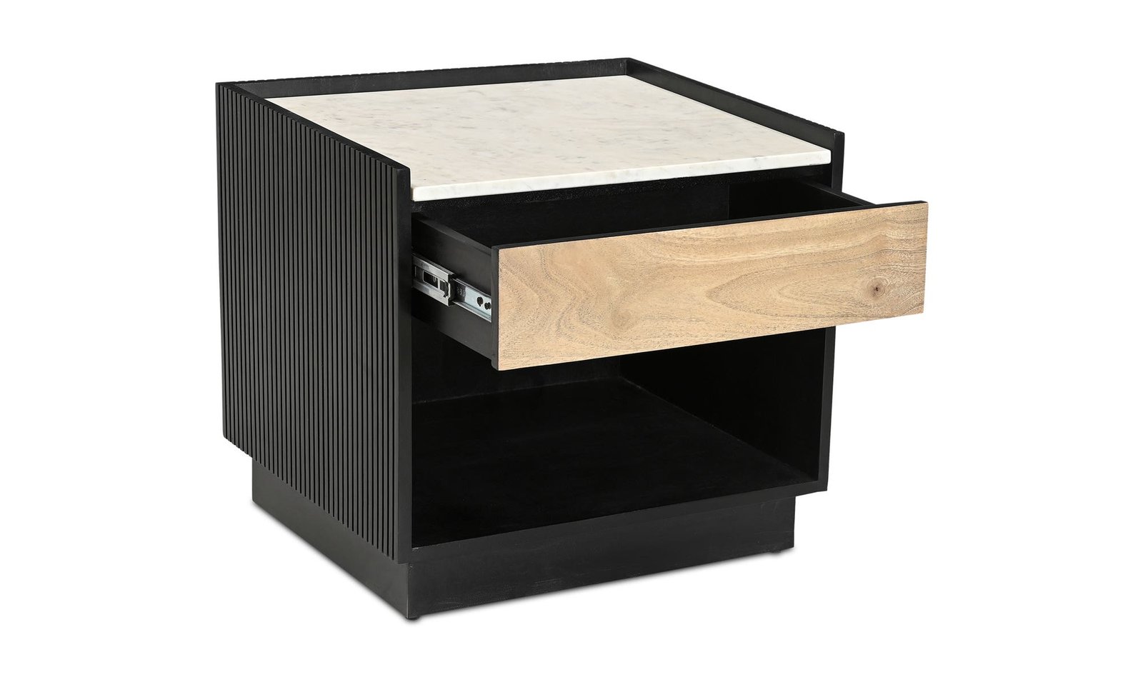 CARTER NIGHTSTAND BLACK LIGHT BROWN - Image 3