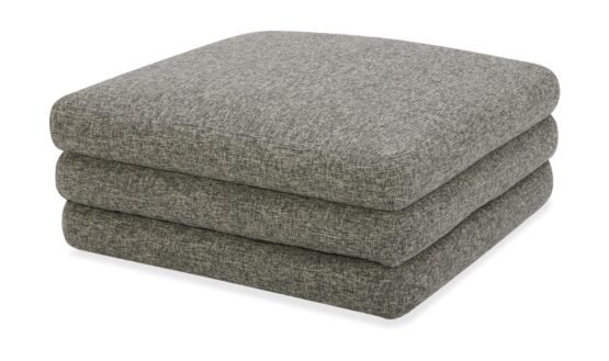 LOWTIDE OTTOMAN STONE TWEED - Image 3