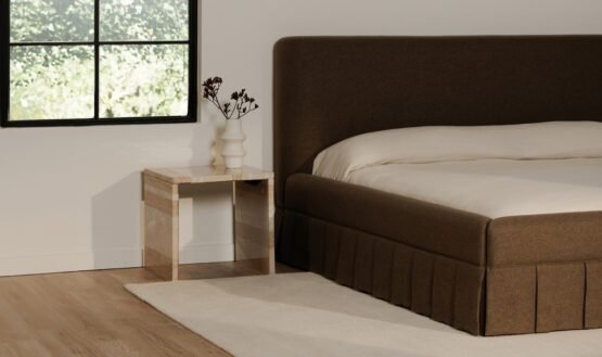 MAREN QUEEN BED DARK BROWN - Image 5