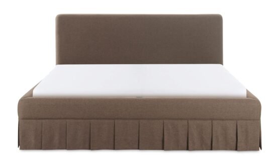 MAREN QUEEN BED DARK BROWN