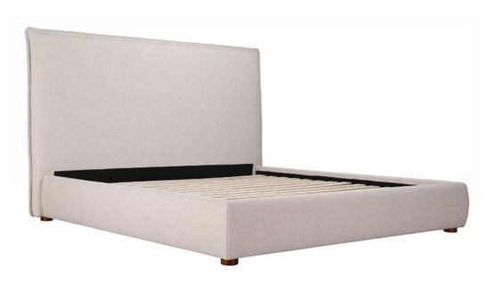 LUZON KING BED TALL HEADBOARD WHEAT SLATE - Image 5