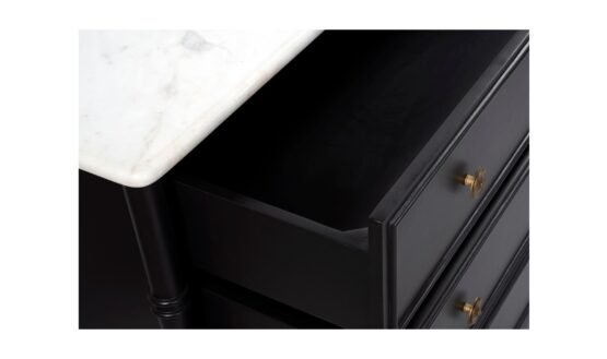 ELEANOR 6 DRAWER DRESSER BLACK - Image 4