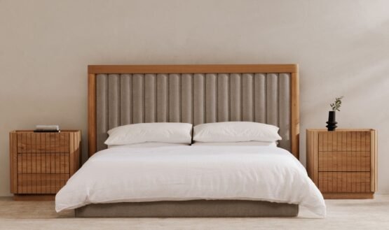 NINA QUEEN BED GREY MIST - Image 2