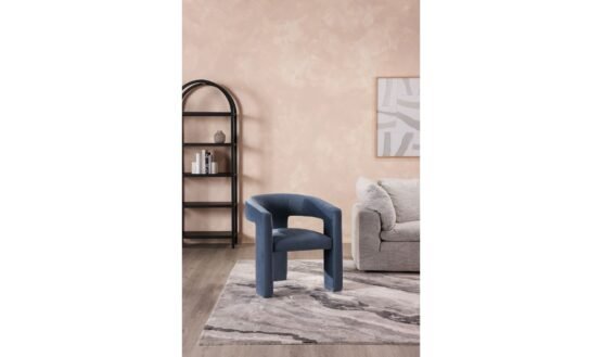 ELO CHAIR DUSTED BLUE WHITE - Image 2
