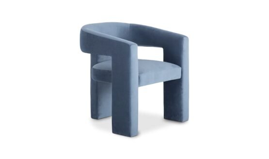 ELO CHAIR DUSTED BLUE WHITE - Image 5