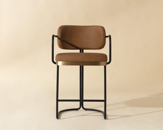 Jalen Counter Stool Milliken Cognac - Image 2