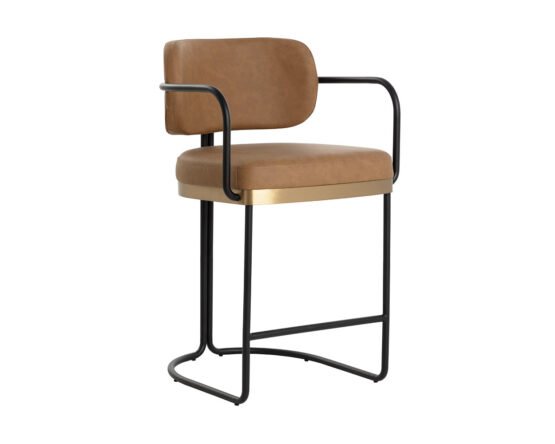 Jalen Counter Stool Milliken Cognac - Image 4