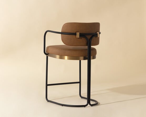 Jalen Counter Stool Milliken Cognac - Image 5