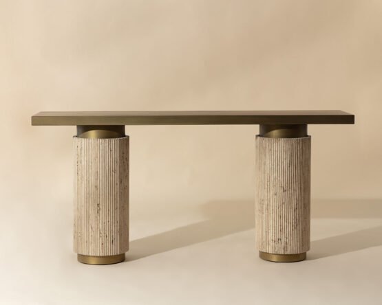 Ashva Console Table Antique Brass - Image 3