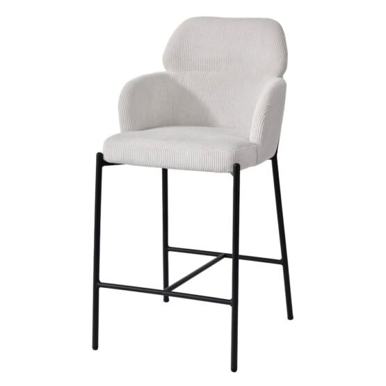 Allegra Counter Stool - Corduroy White - Image 2