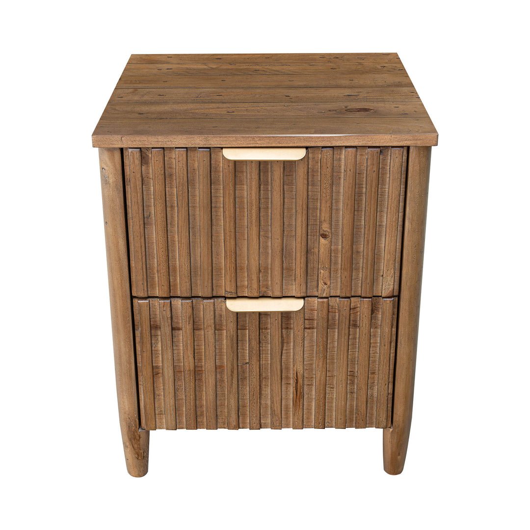 Britanica 2 Drawer Nightstand - Image 3