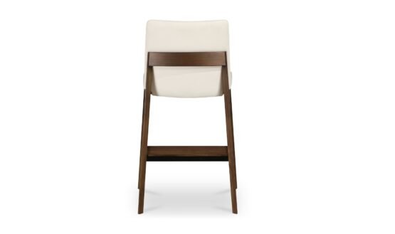 DECO COUNTER STOOL WHITE PVC - Image 4